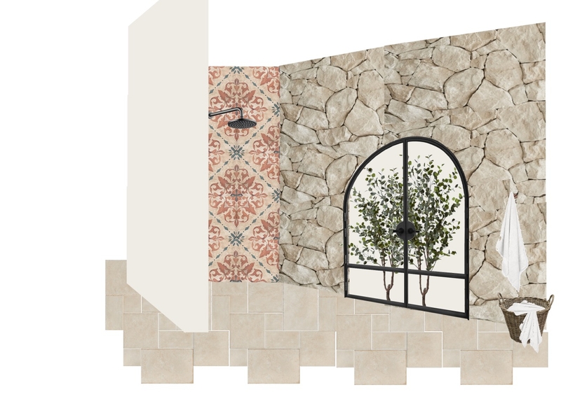 Mediterranean Bathroom - Shower View Interior Design Mood Board by tylerpoletti