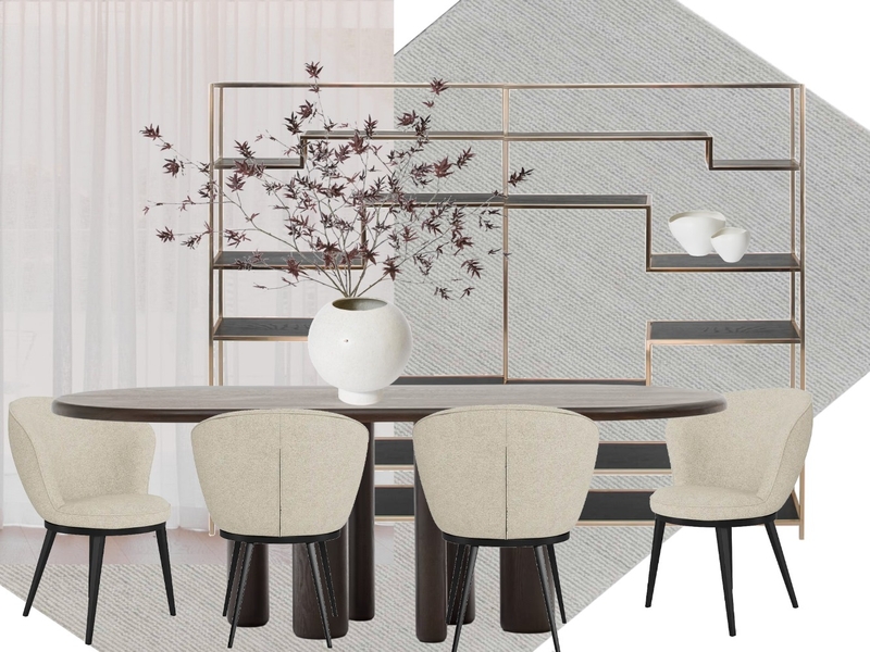 1 hopetoun way, new farm -  dining dark option Interior Design Mood Board by tlaws