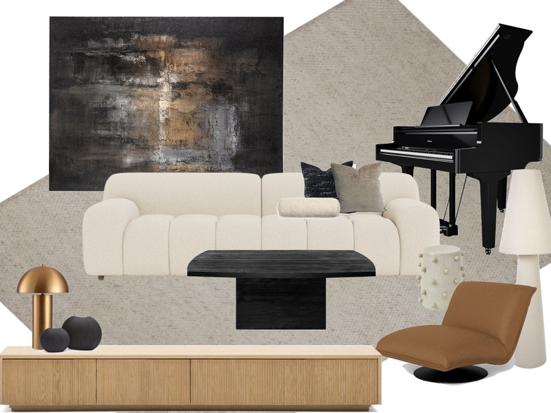 1 hopetoun way, new farm -  main lounge room dark two Interior Design Mood Board by tlaws