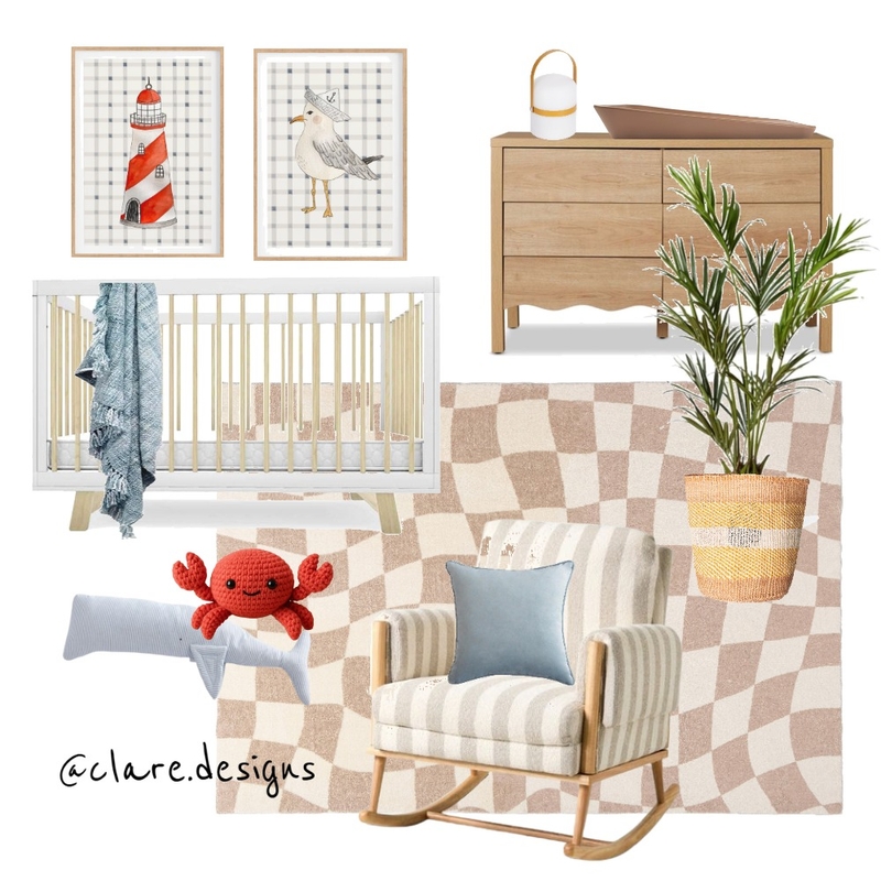 Coastal Nursery Mood Board by Studio IX on Style Sourcebook
