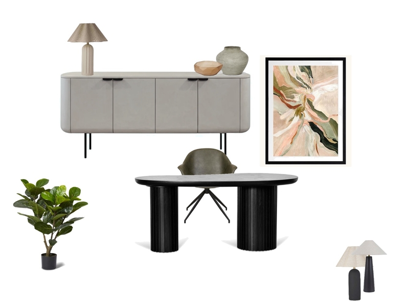 Study Interior Design Mood Board by nlangdon