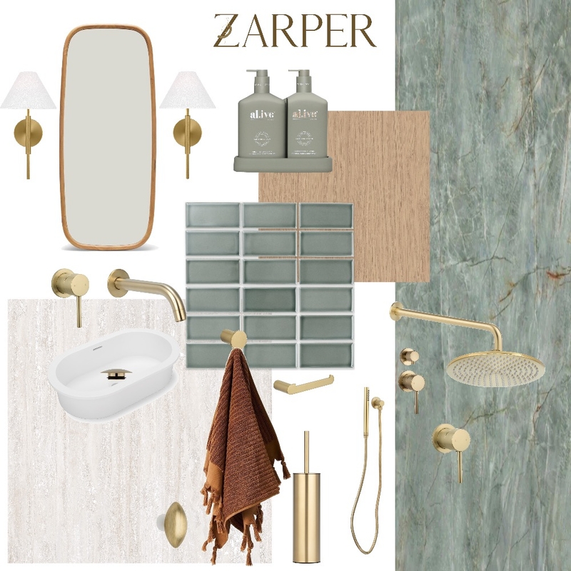 Donaldson Guest Bathroom Mood Board by Zarper Interiors on Style Sourcebook