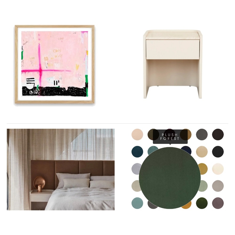 Megan Bedroom- Go Your Own Way (Forest) Interior Design Mood Board by The Editorial Stylist