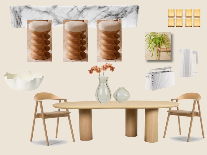 Kitchen and Dining Interior Design Mood Board by Bianco Studio
