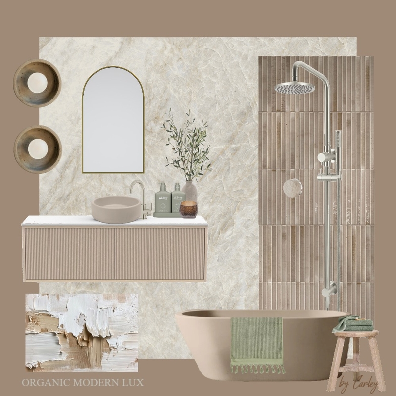 Organic Modern Lux: Oyster Taj Mahal Grey Mood Board by Carley Design Studio on Style Sourcebook