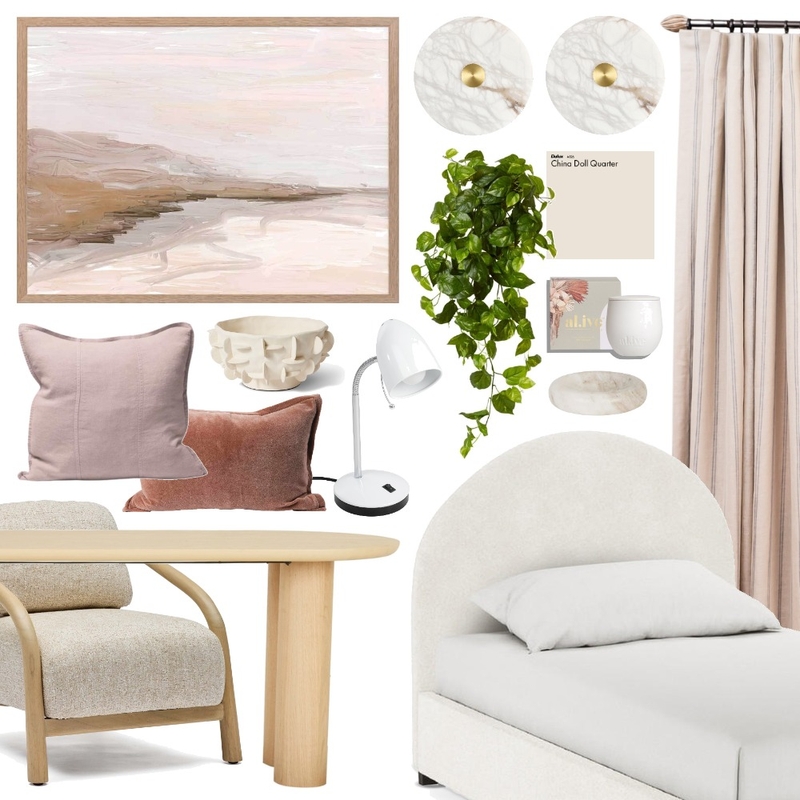 Cosy, Soft Bedroom & Study Mood Board by Lighting Illusions on Style Sourcebook