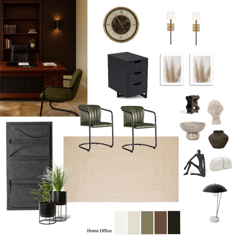 Serengeti 6 - Home Office Mood Board by Paballo on Style Sourcebook