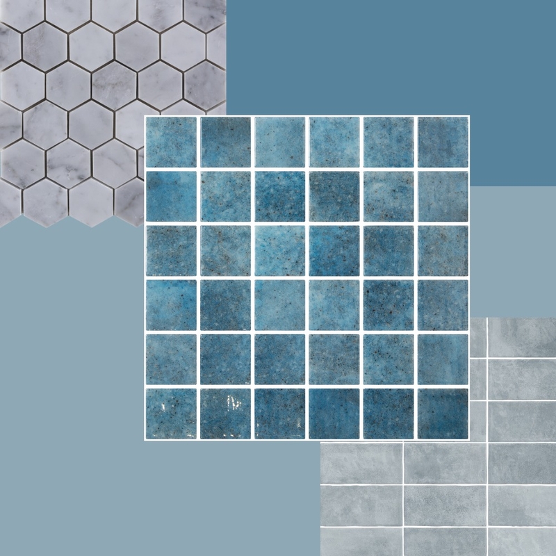 blue grey Interior Design Mood Board by KelC