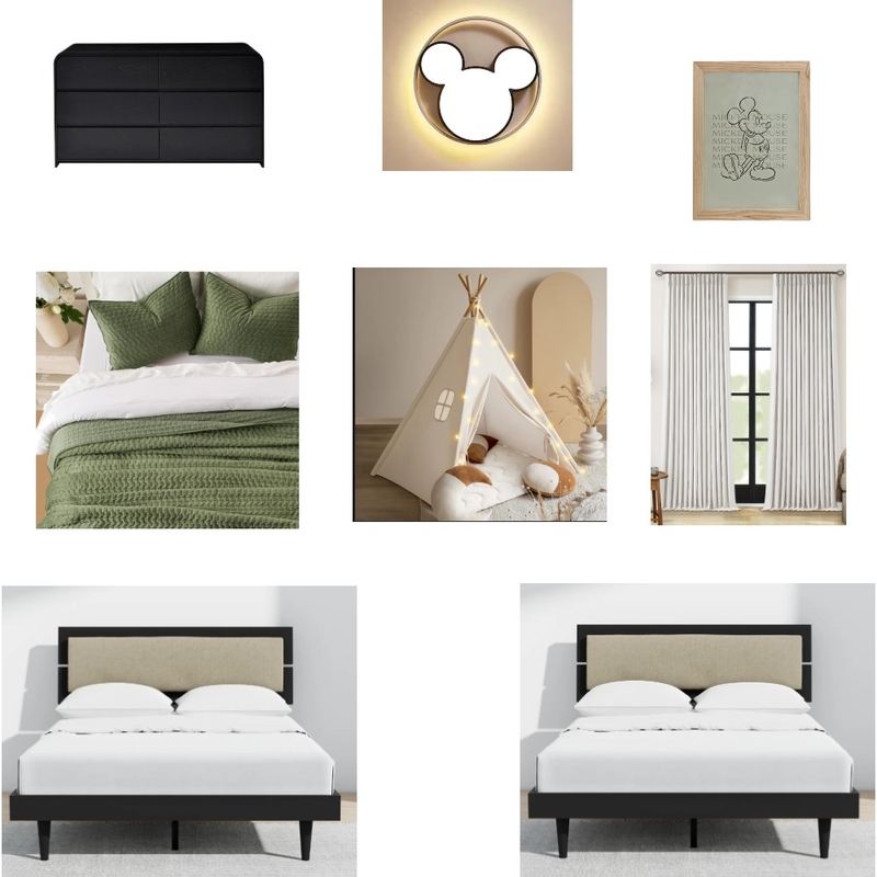 Cuarto 3 Bismark Interior Design Mood Board by maru.rodz11