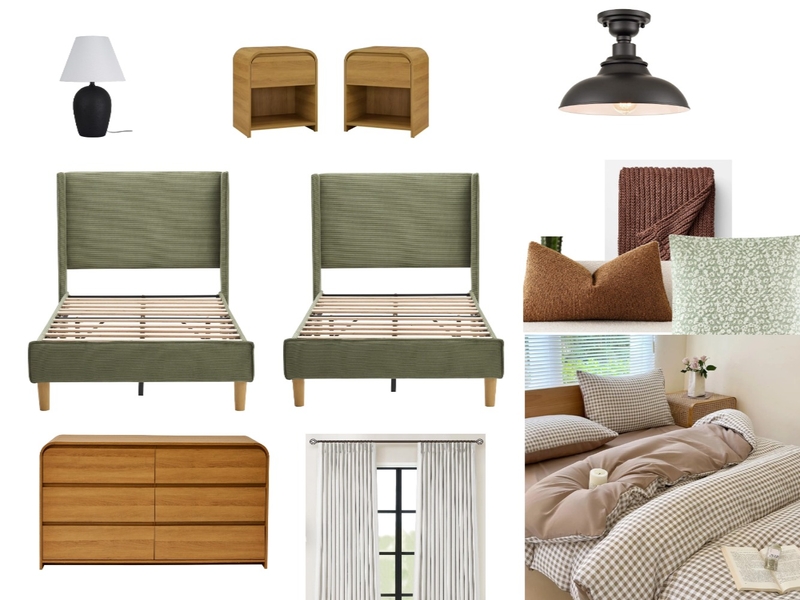 Bedroom 2 Bismark Interior Design Mood Board by maru.rodz11