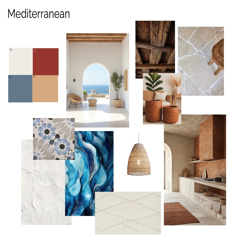 Mediterranean Mood Board Mood Board by MelBoyd31 on Style Sourcebook
