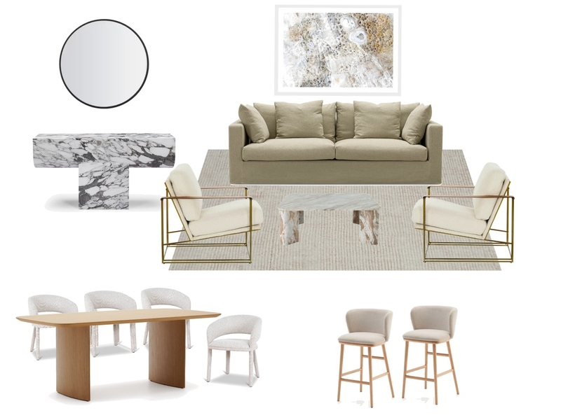 AMAYA - Sales Suite Living D Interior Design Mood Board by Bronwynblue