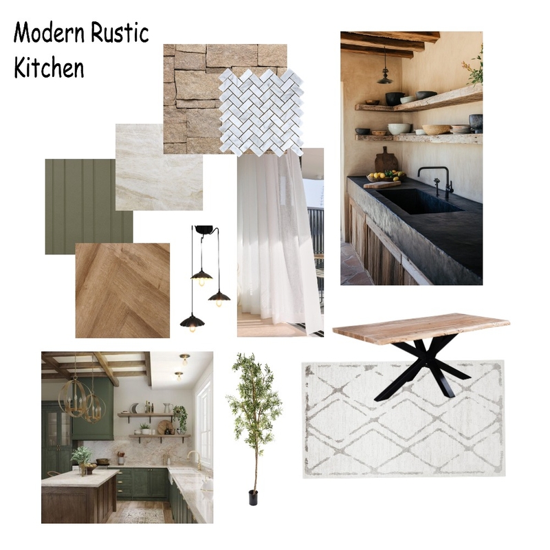 Modern Rustic Kitchen Mood Board Interior Design Mood Board by MelBoyd31 Modern Rustic Kitchen Mood Board Interior Design Mood Board by MelBoyd31