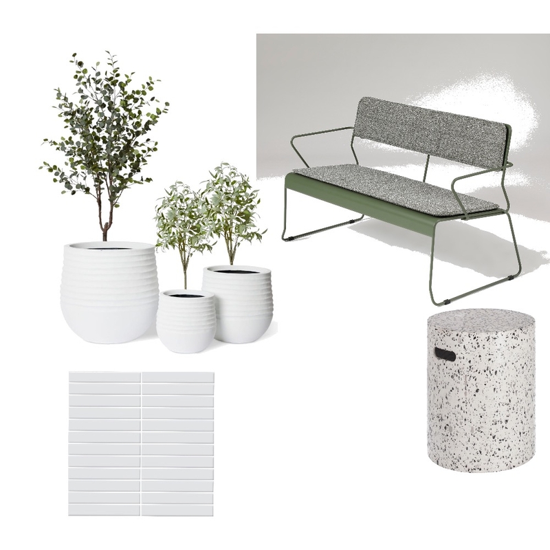 Outdoor terrace Interior Design Mood Board by Adyomo Design
