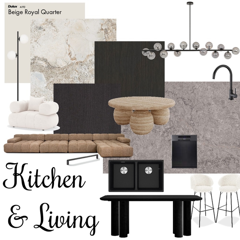 Kitchen & Living Mood Board by Melissa Gray on Style Sourcebook