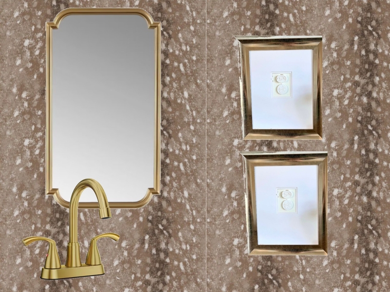 Half Bath Interior Design Mood Board by Richtwinsmama