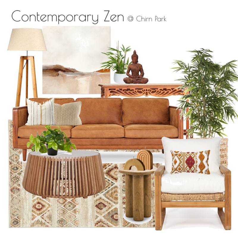 Contemporary Zen Interior Design Mood Board by Styled By Lorraine Dowdeswell