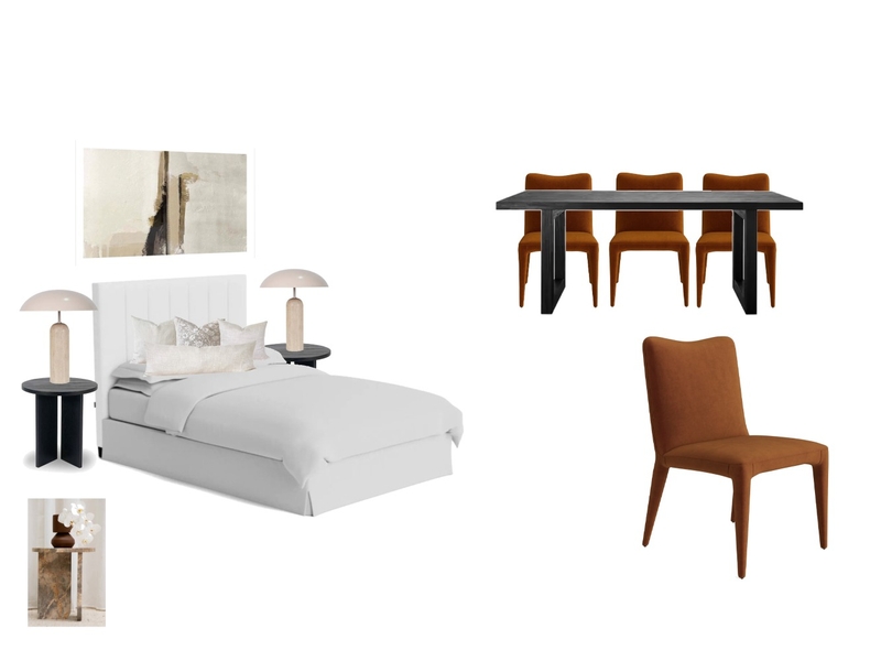 V2 Phil O'OBrien Eastbourne Bedroom and Dining Interior Design Mood Board by Bronwynblue