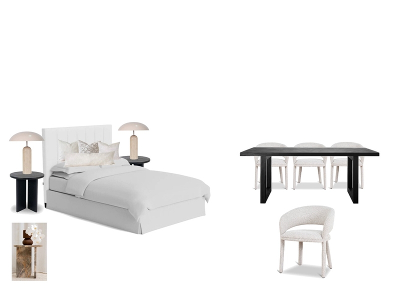 V3 Phil O'OBrien Eastbourne Bedroom and Dining Interior Design Mood Board by Bronwynblue