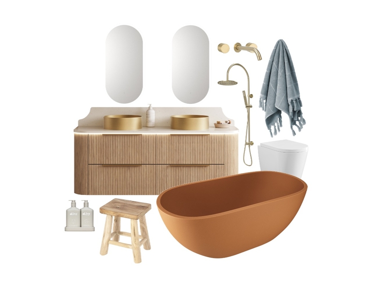 bathroom Interior Design Mood Board by Claudialee00