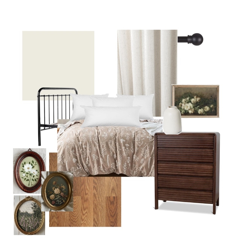 medium bedroom Interior Design Mood Board by LEAHRT