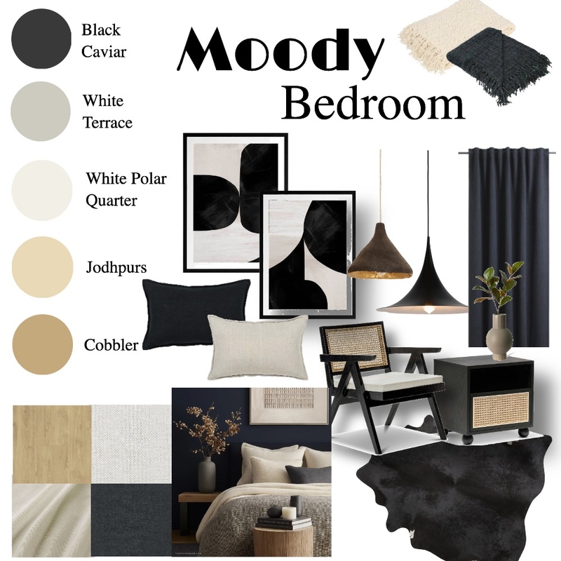 Moody Bedroom Interior Design Mood Board by Asia.Designer Moody Bedroom Interior Design Mood Board by Asia.Designer