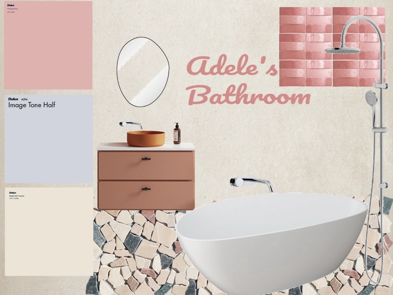 Adele's Bathroom Playbox Interior Design Mood Board by sarah.murthy
