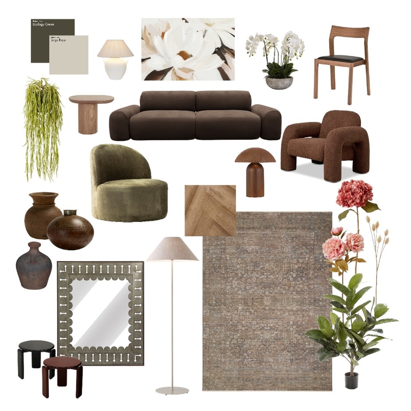 Roses and Greens Mood Board by yassmenyousef on Style Sourcebook