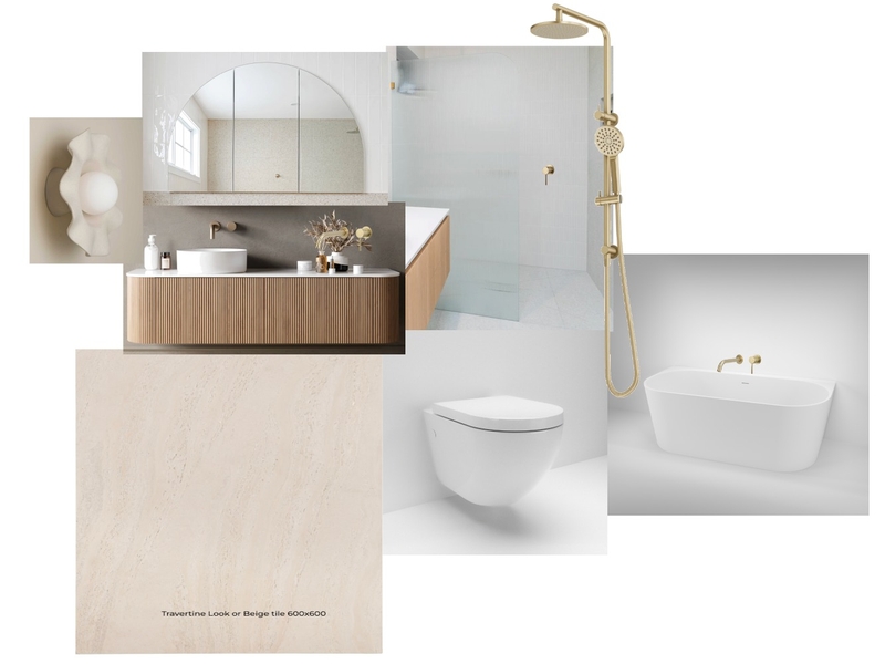 Bathroom Mood Board Interior Design Mood Board by MadelineDeMello