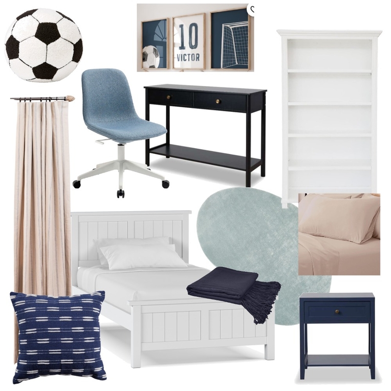 Thomas's room Mood Board by Megan Woodgate Interiors on Style Sourcebook
