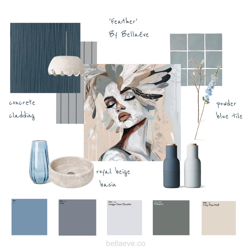 Feather by Bella Eve Interior Design Mood Board by Jela Bandojo Feather by Bella Eve Interior Design Mood Board by Jela Bandojo