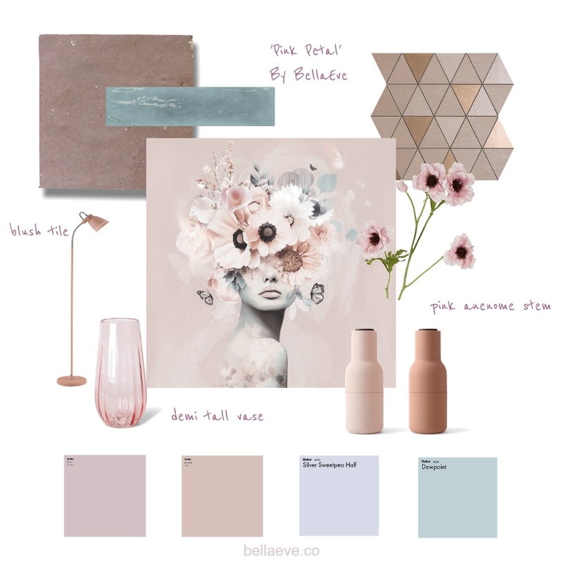 Pink Petal by BellaEve Mood Board by Jela Bandojo on Style Sourcebook