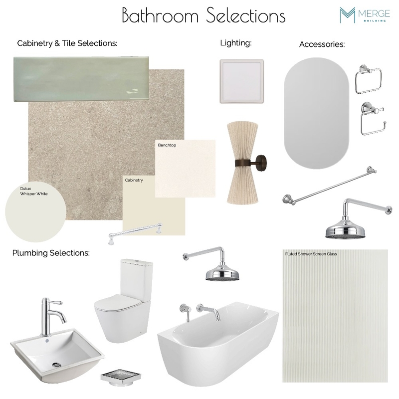 FRENCH - Bathroom Selections Mood Board by Merge Building on Style Sourcebook