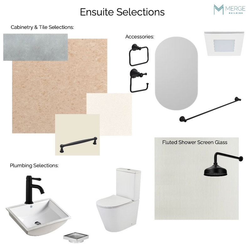 FRENCH - Ensuite Selections Mood Board by MERGE BUILDING -Tracy Johnston Interior Designer on Style Sourcebook