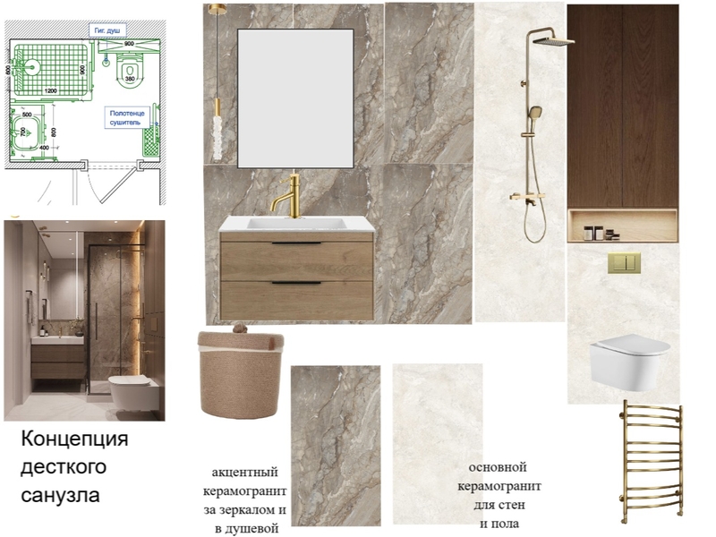 Иванов детский санузел Mood Board by Elena86 on Style Sourcebook