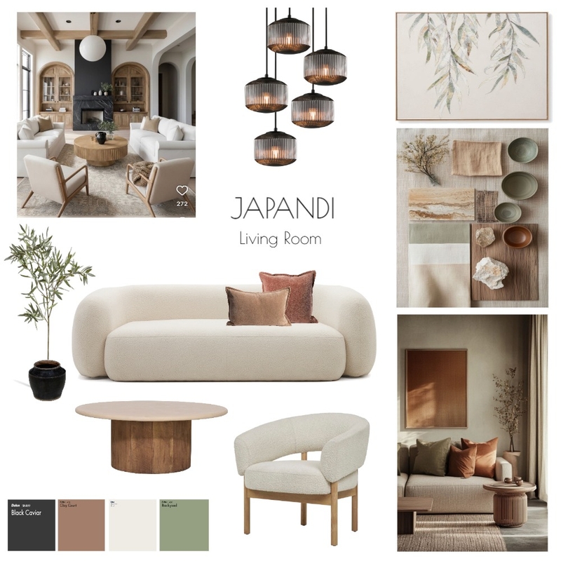 Japandi Living Room Mood Board by Chelstar93 on Style Sourcebook