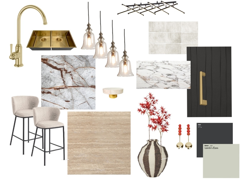 Kitchen Achromatic Mood Board by klhughey87@outlook.com on Style Sourcebook