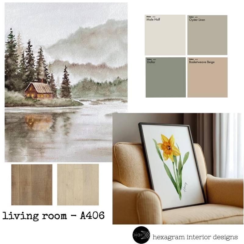 A406_Living_Room Interior Design Mood Board by Snap Wise