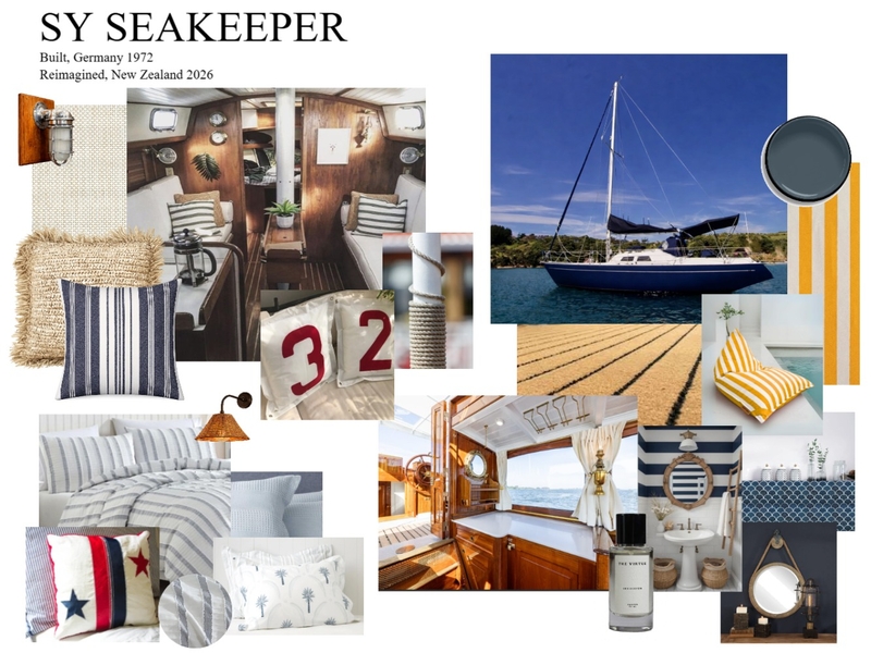 Seakeeper Interior Design Mood Board by Helen Sheppard