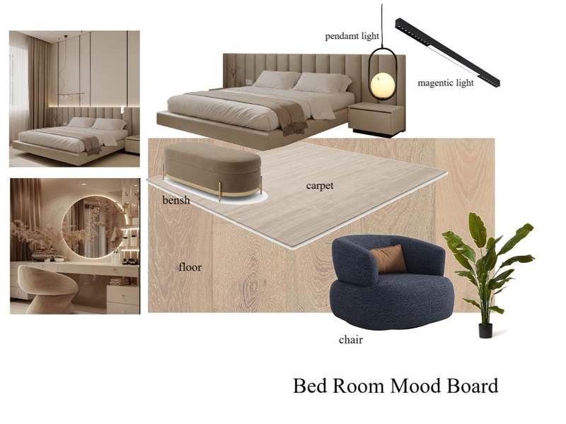 bed room Interior Design Mood Board by khaledelsheikh