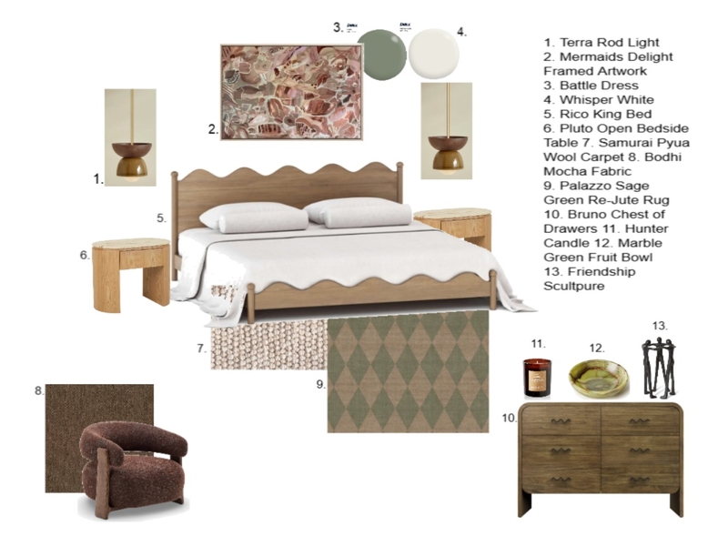 Module 11 - Master bedroom Mood Board by SamanthaEberhart on Style Sourcebook