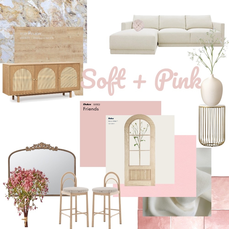 Soft and Pink Mood Board by Clara Tawadrous on Style Sourcebook
