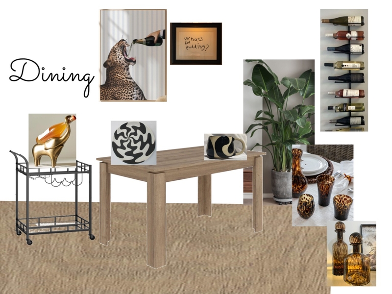 Dining Interior Design Mood Board by Chloe Cheverton