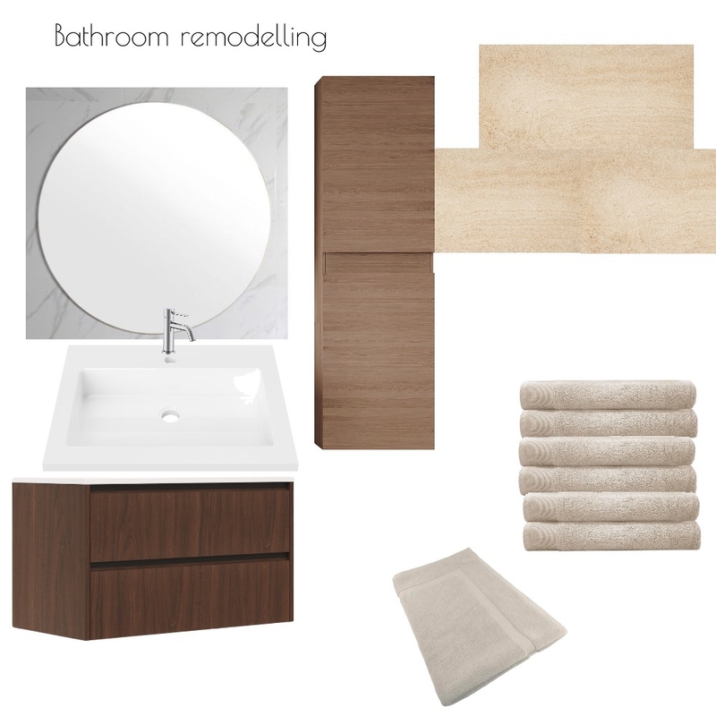 Bathroom Rene Interior Design Mood Board by Caroline Romer Snel