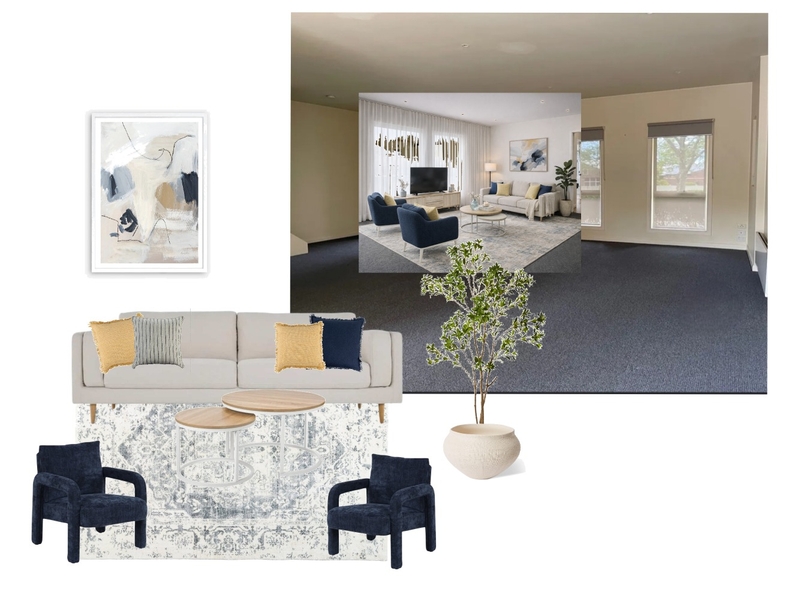 Stacey's living room Interior Design Mood Board by IvanaM Interiors