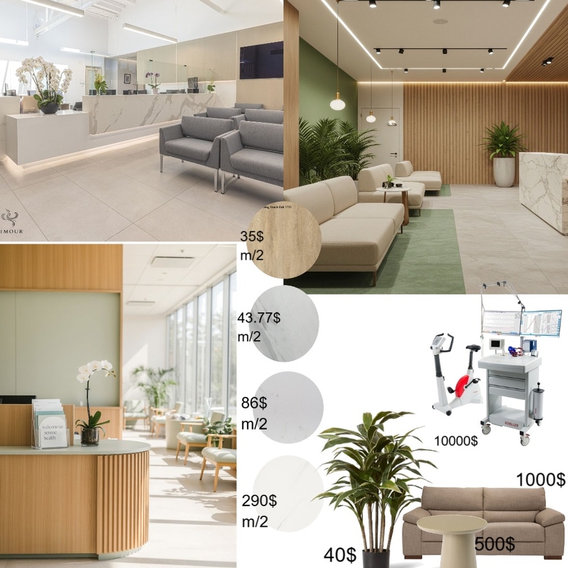 CARDIOLOGY OFFICE Interior Design Mood Board by SIFEN