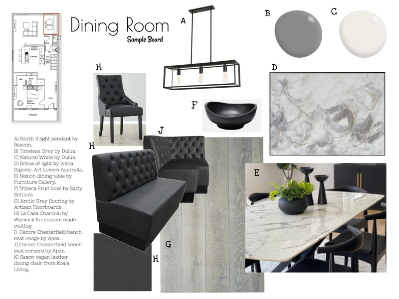 Dining room Mood Board by Rebecca Bekkers on Style Sourcebook
