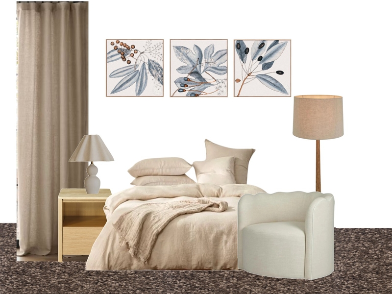 Vintage Blue Botanical I, II, III Mood Board by Essencia Interiors on Style Sourcebook