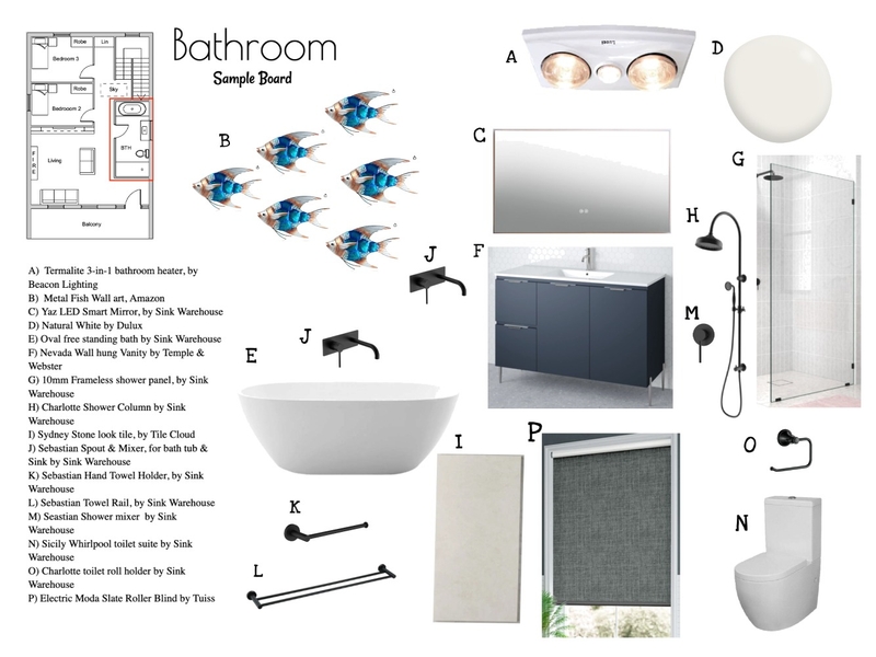Bathroom Mood Board by Rebecca Bekkers on Style Sourcebook