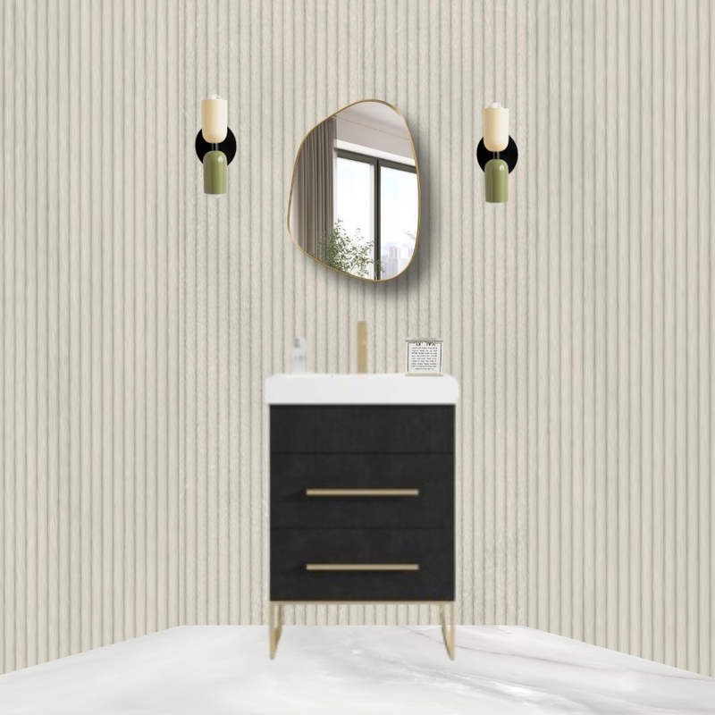 Power Room Revamp! Interior Design Mood Board by ettysais1